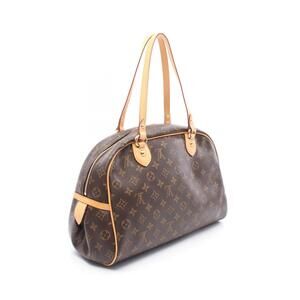 Louis Vuitton Montorgueil Monogram Shoulder Bag Canvas Leather Brown